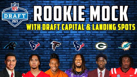 He talked through what collegiate prospects could be selected in certain spots. . Dynasty rookie mock draft